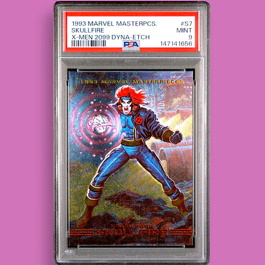 1993 Marvel Masterpieces PSA 9 X-Men 2099 SKULLFIRE #S7 Dyna-Etch