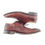 Thumbnail: ED MEIER Size 10.5 Burgundy Medallion Wingtip Oxfords Shoes