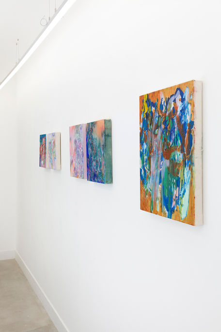 Installation images of artworks featured in Poetry Of The Earth exhibition