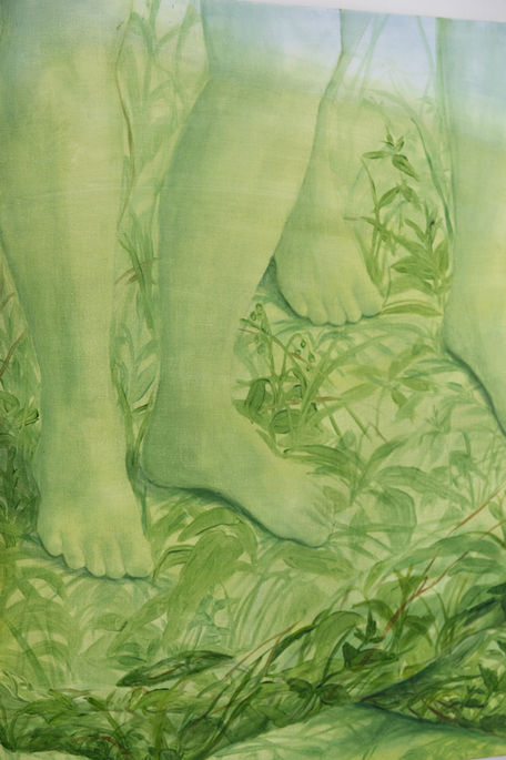 Detail of They came upon a clearing by Xanthe Burdett