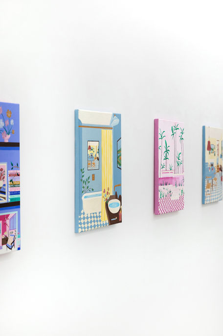 Blue Bathroom and Mulholland Drive by Beth Rodway