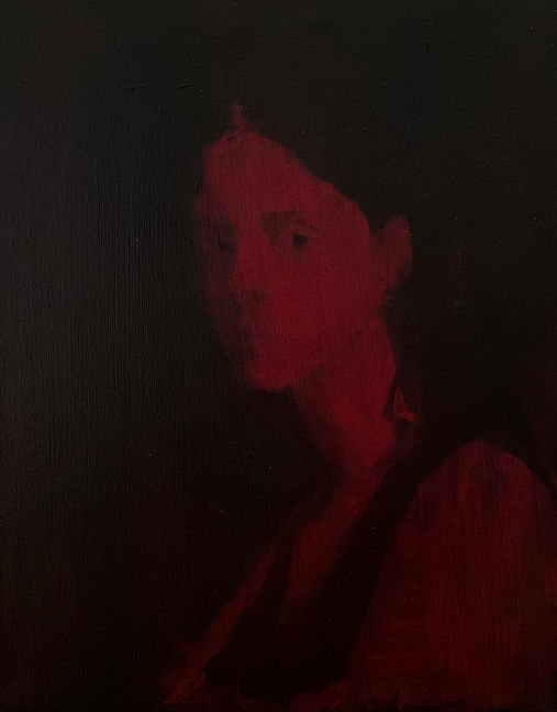 Untitled (Red Portrait) by Fa Razavi