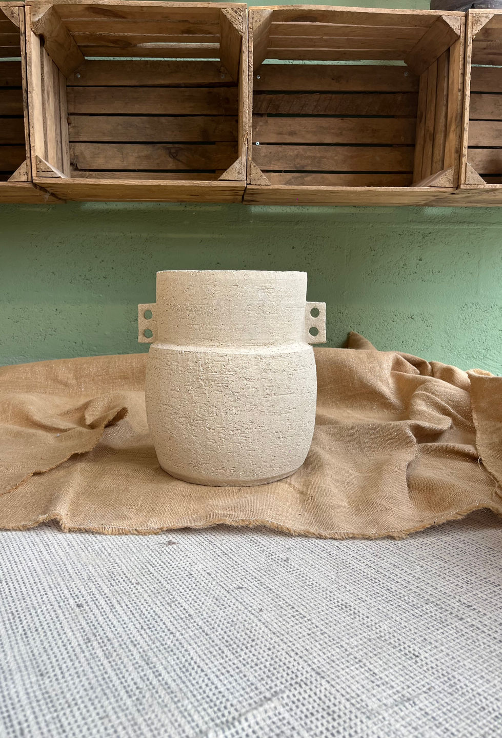 pot en grès naturel