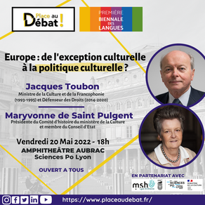J.Toubon et M. de Saint Pulgent - Europe : de l'exception culturelle à la politique culturelle ? 