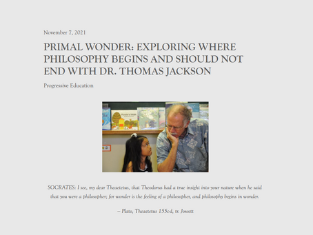 Dr. J featured in the Progressive Philosophy & Pedagogy Blog
