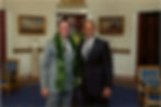 Chad Miller and President Barack Obama