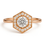 Miniature : rose gold Lys Hexa Ring close-up