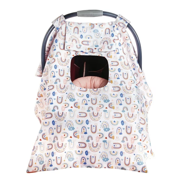 Monbebe Infant Car Seat Accessory Set, Rainbows Bellies & Babies