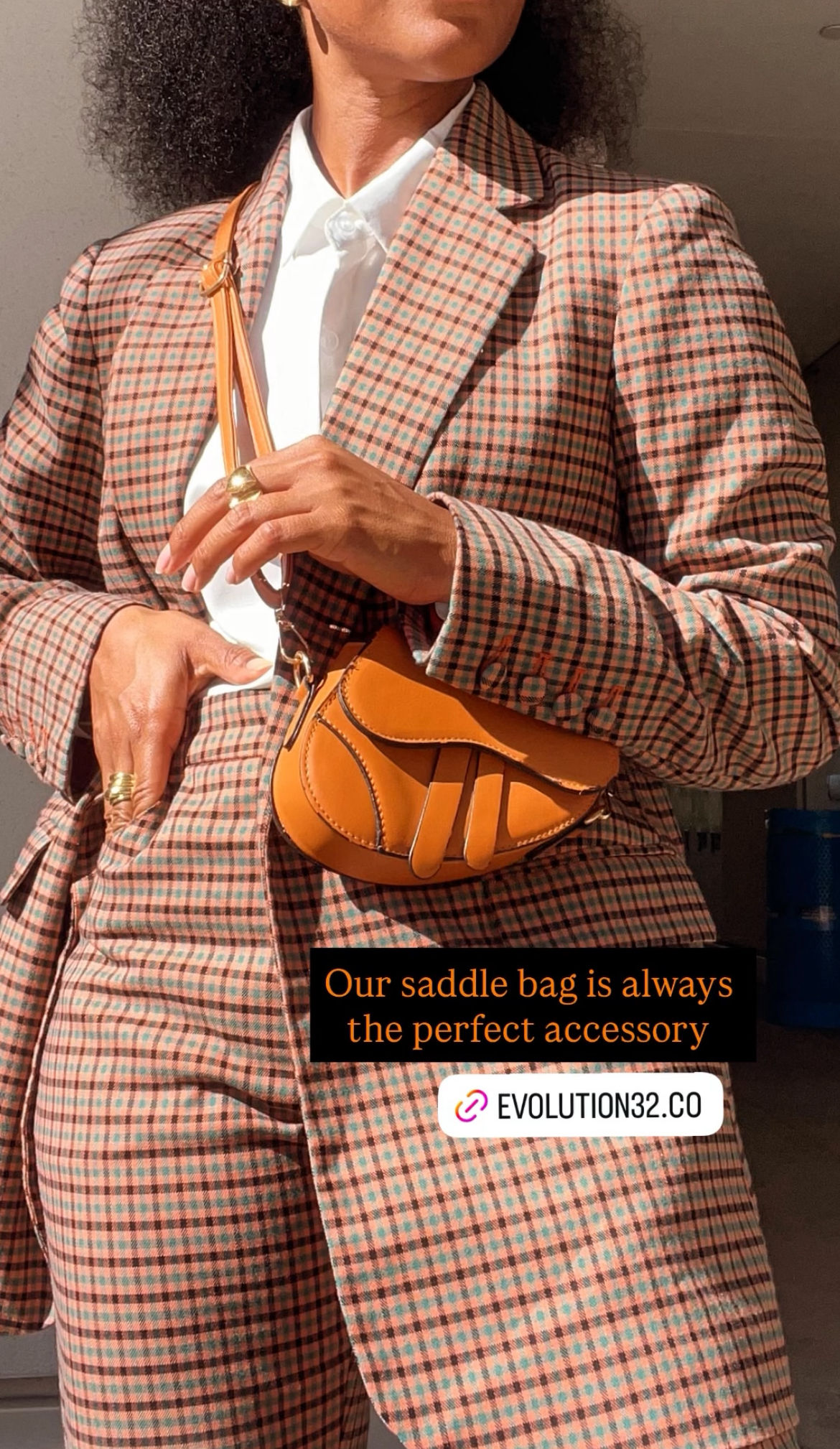 Faux Leather Saddle Bags