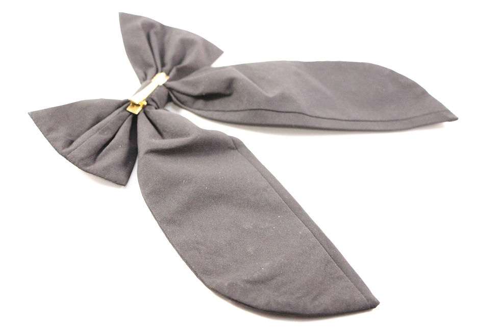 Thumbnail: Handmade Bloomtail Embroidered Hairclip Bow