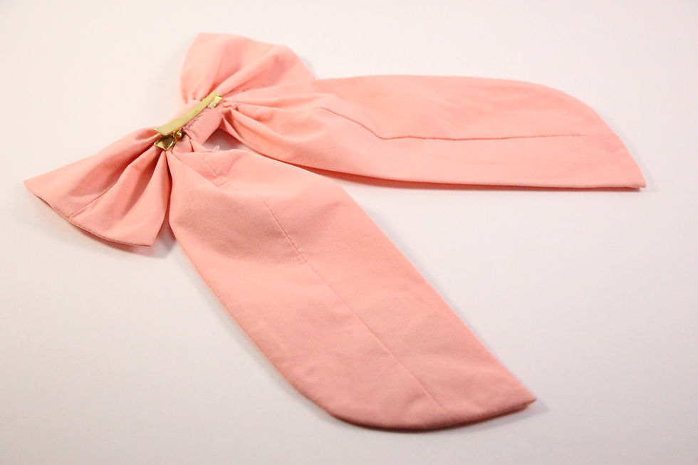 Thumbnail: Handmade Flutterblush Beaded Hairclip Bow