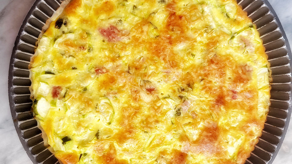 FLAN DE COURGETTE COMME UNE TARTE