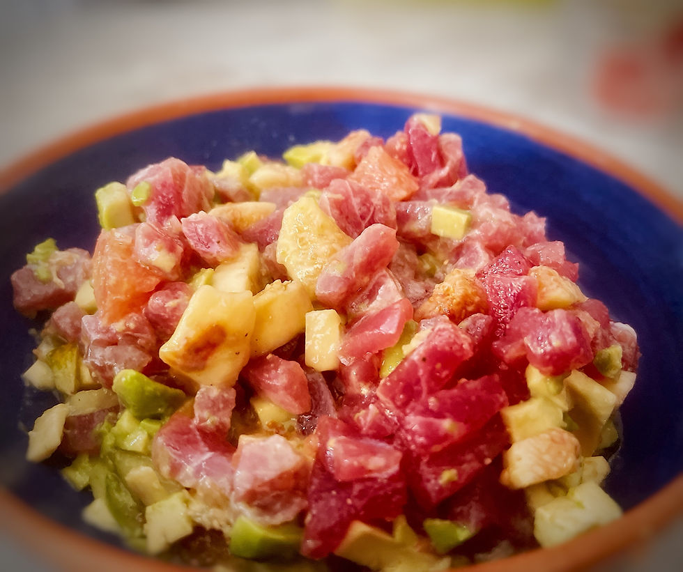 TARTARE DE THON AUX FIGUES