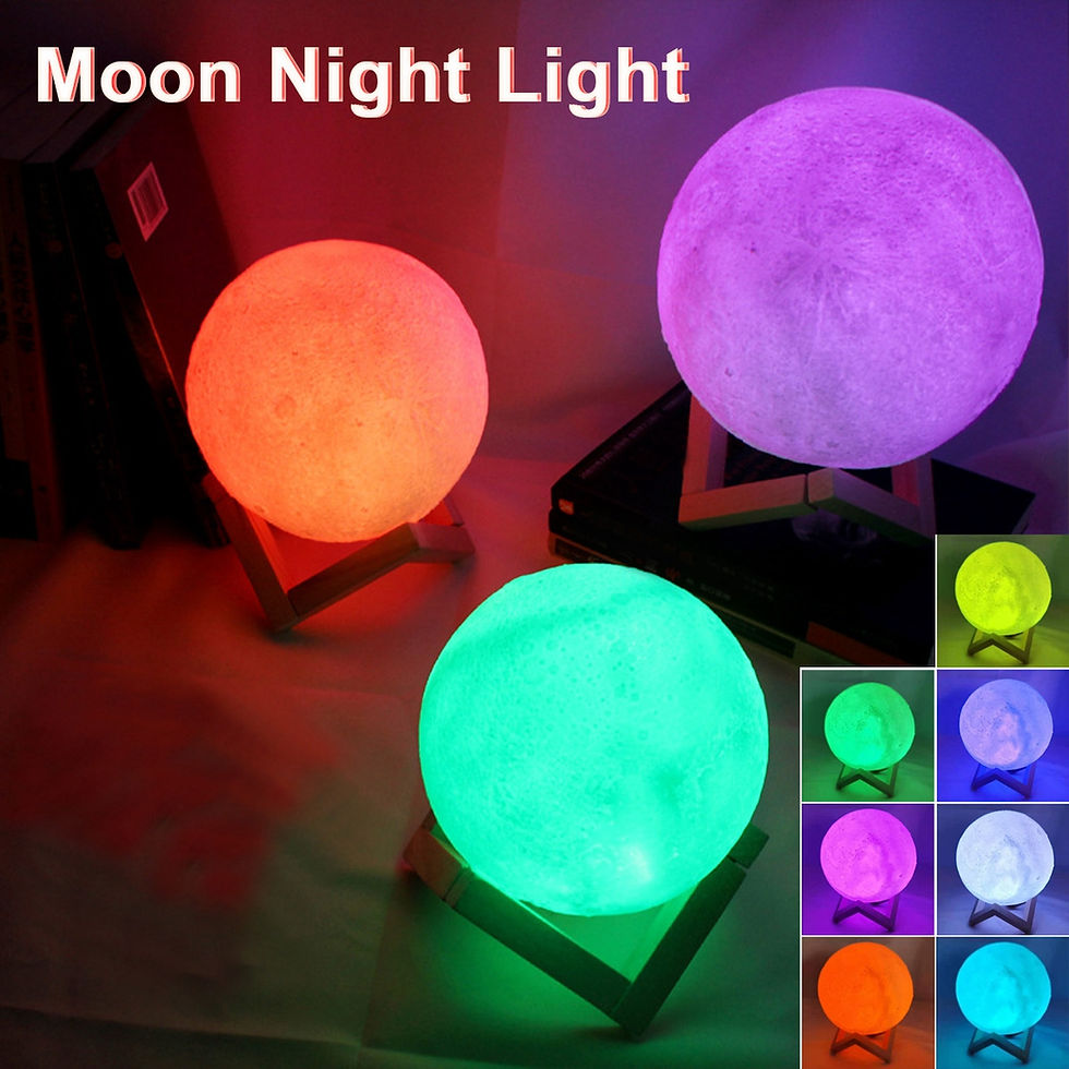 Miniatura: Luminária Lua LED com Suporte para Quarto