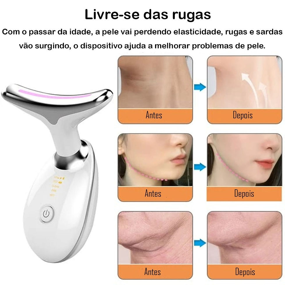 Miniatura: Massageador de Pescoço LED Antirrugas Lifting