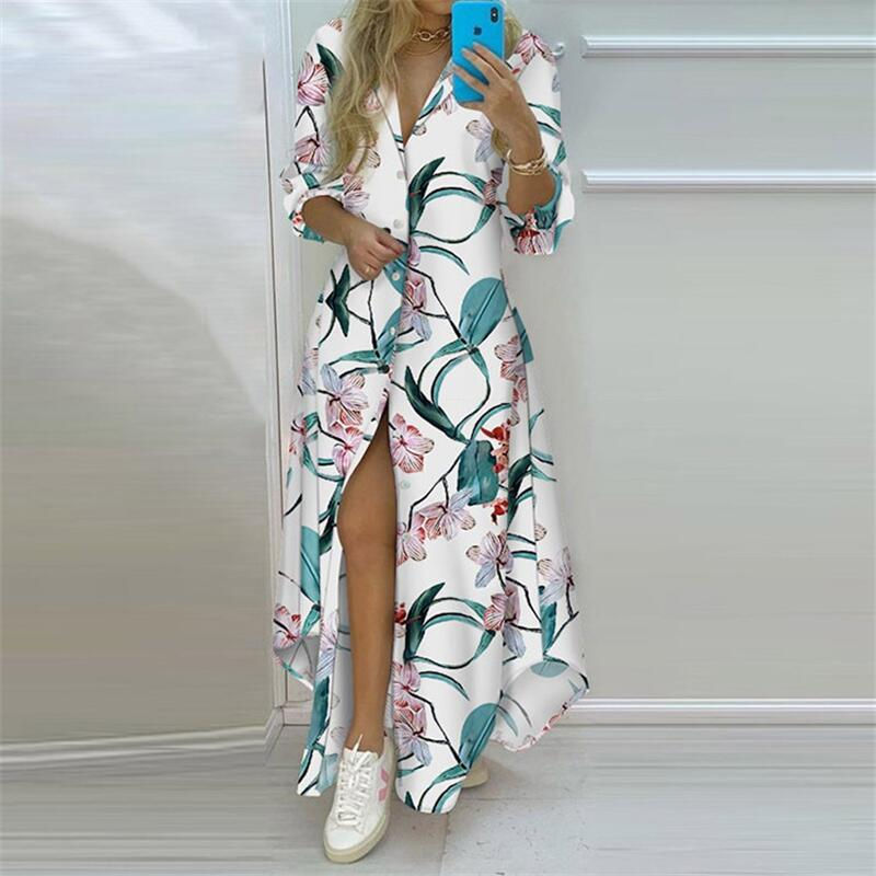 Miniatura: Vestido Longo Feminino – Estilo Boho Chic