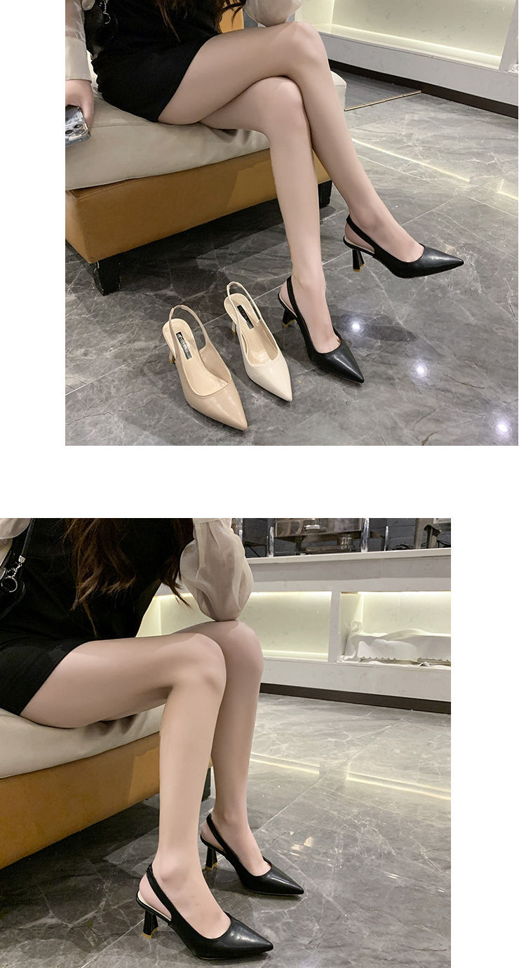 Miniatura: Sapato Salto Stiletto Respirável Verão Elegante
