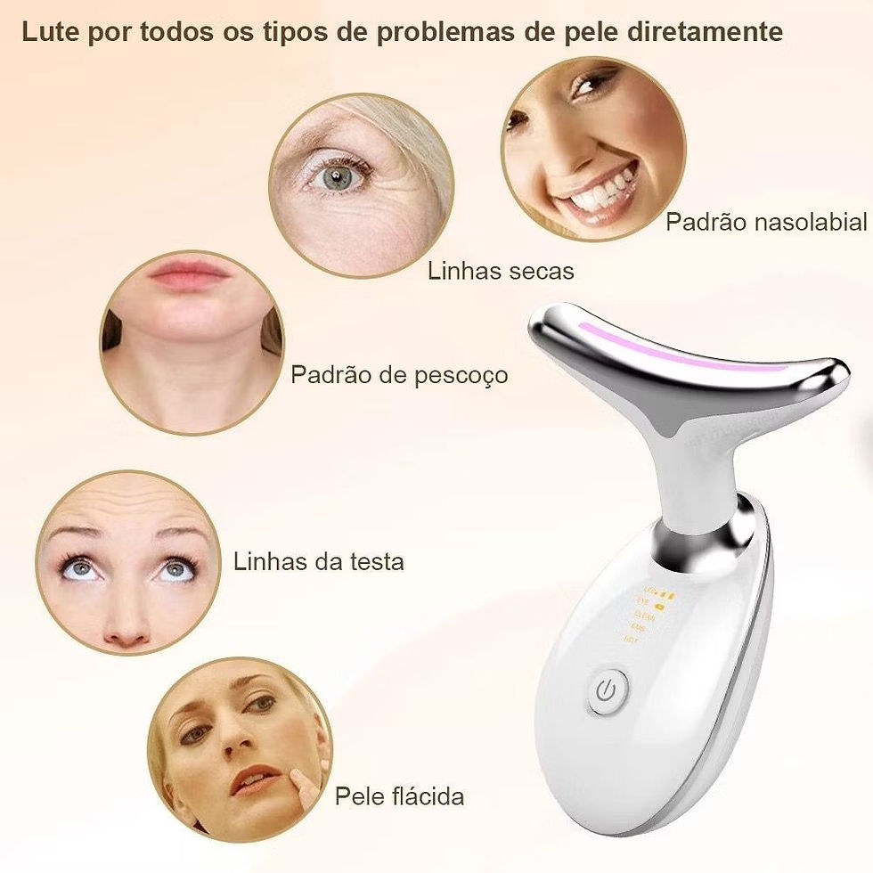 Miniatura: Massageador de Pescoço LED Antirrugas Lifting