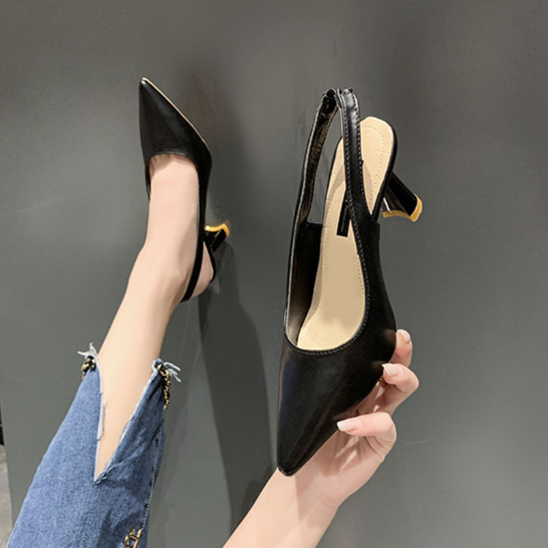 Miniatura: Sapato Salto Stiletto Respirável Verão Elegante