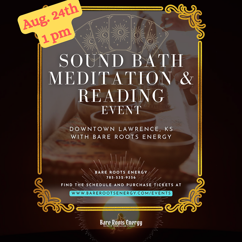 ✨ Sound Bath Meditation & 🔮 Reading Night | Event with Bare Roots Energy
