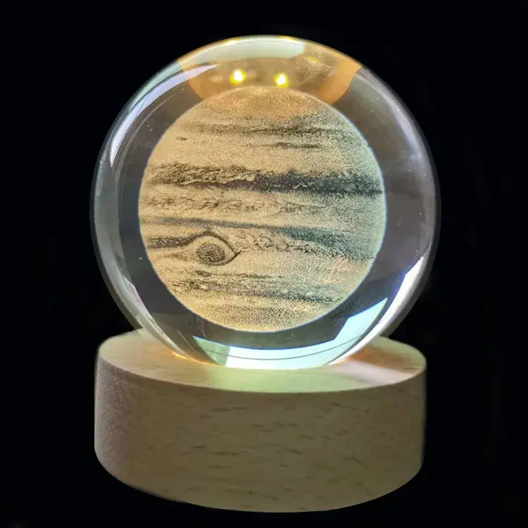 Thumbnail: 3D Night Light Glass Globe Solar System Galaxy Home Decor Astronomy