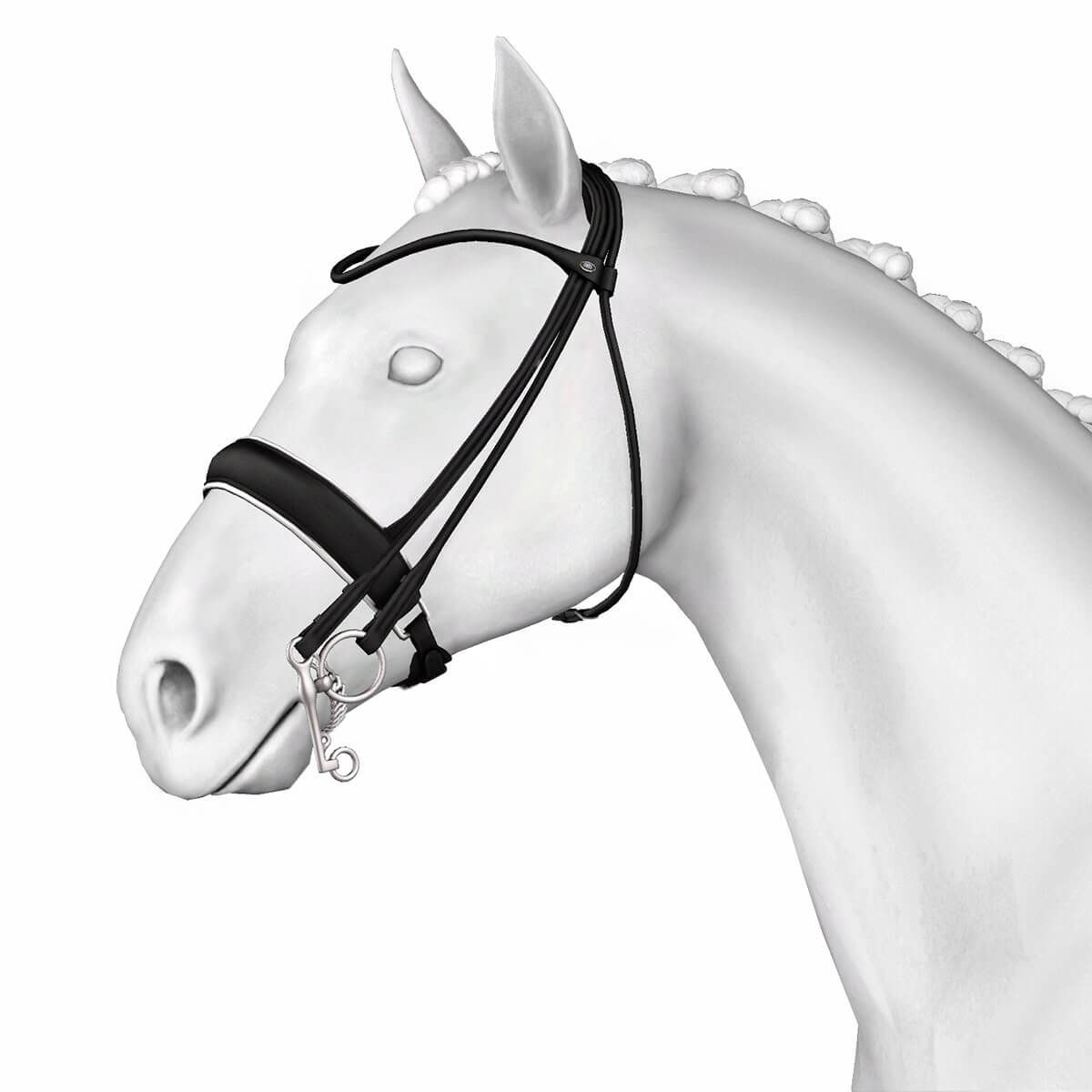 I.H.T.L Rolled Leather Double Bridle