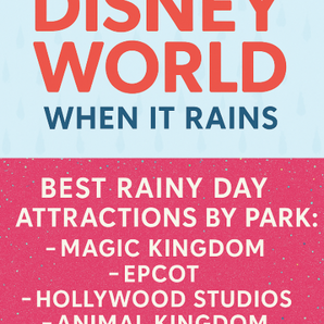 Best Rainy Day Attractions by Park - Disney World Edition