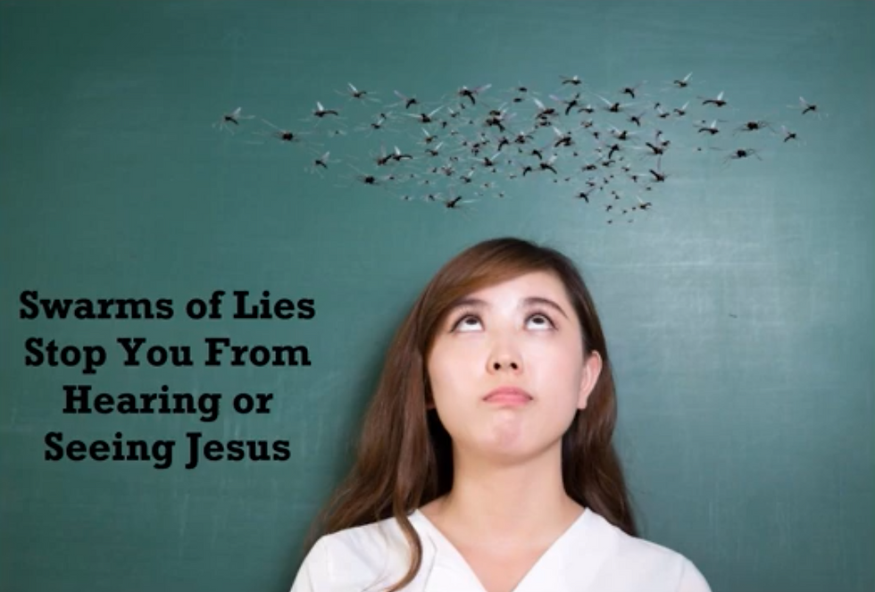 Swarms of Lies Stop You From Hearing or Seeing Jesus