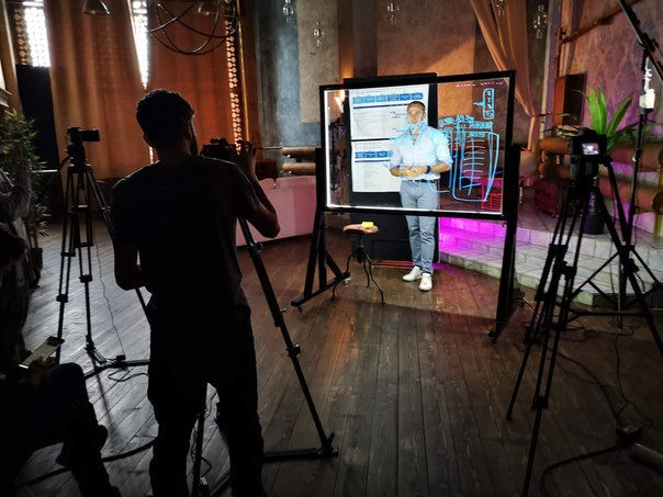 Glass whiteboard 100*150 cm on a metal stand