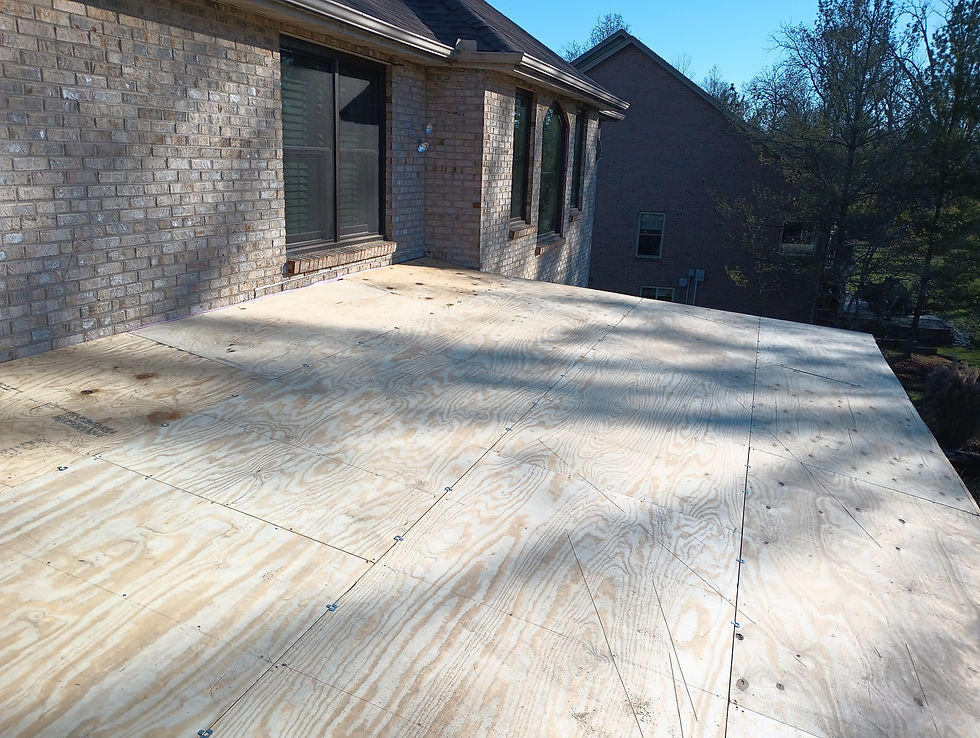Hamilton Porch Addition - Sheathing Install Photo