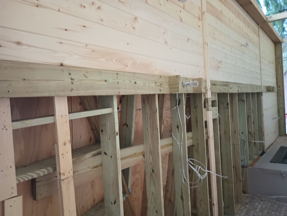 Hamilton Porch Addition - Ceiling Electrical & Ceiling Detail Photo