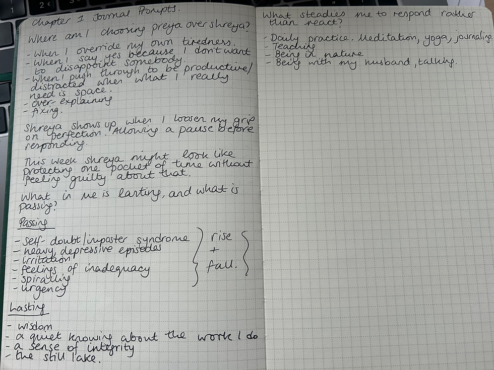 My reflections this week