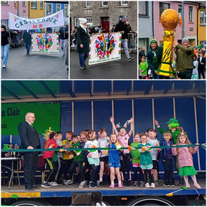 World Cup Fever hit Castlerock for the Aclare St. Patricks Day Parade and we brought our trophy home coming 1st in the Most Topical Category !