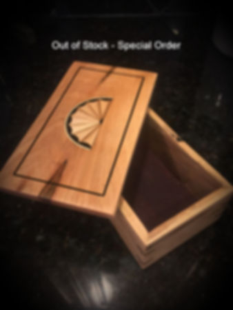 Spalted Maple and Ebony Half-Fan Keepsake