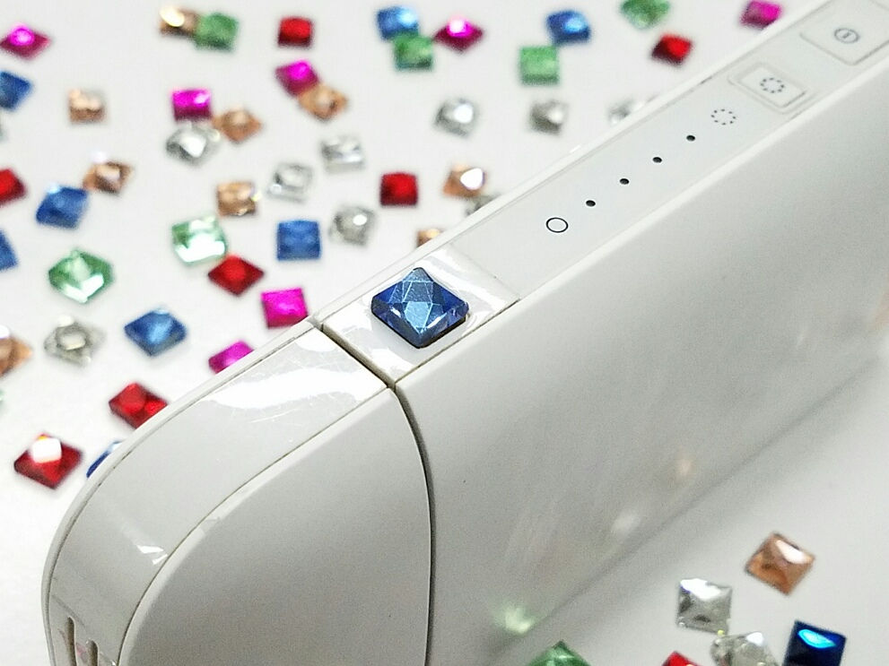 iQOS ジュエリーボタン2個セット 【アクアマリン】