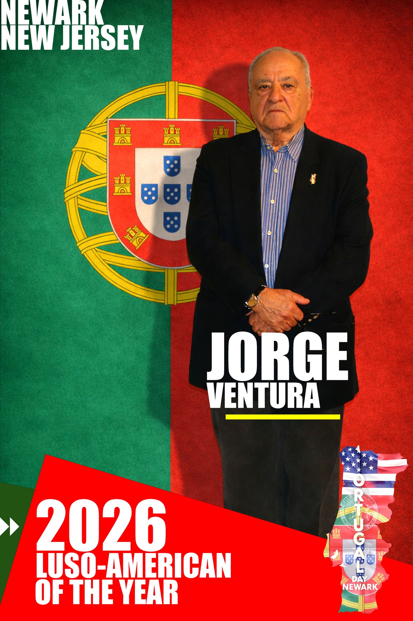 Jorge Ventura, Luso-American Of The Year, Dia De Portugal Newark, 2026