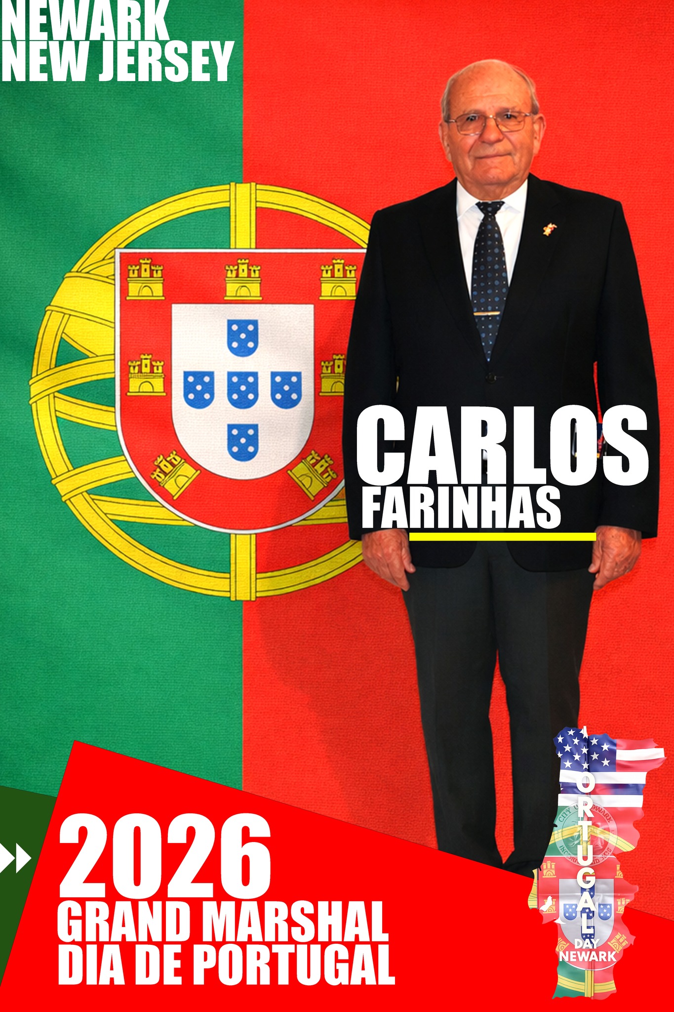 Carlos Farinhas, Grand Marshal, Dia De Portugal, 2026