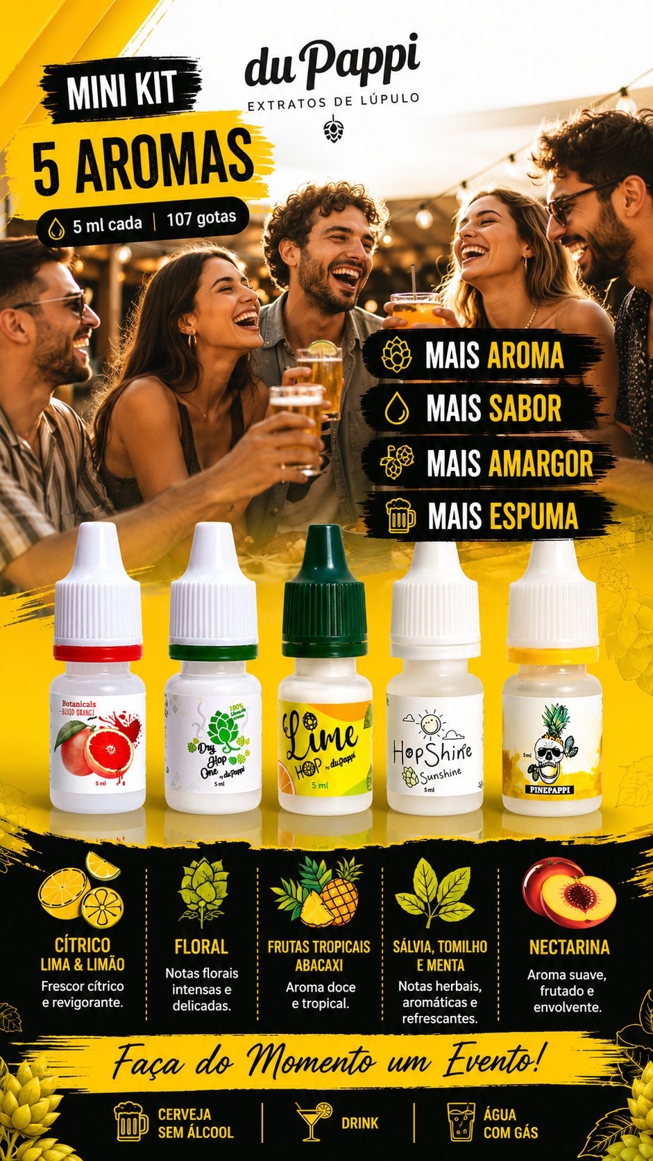 Miniatura: Mini Kit Degustação 5 Extratos de Aroma