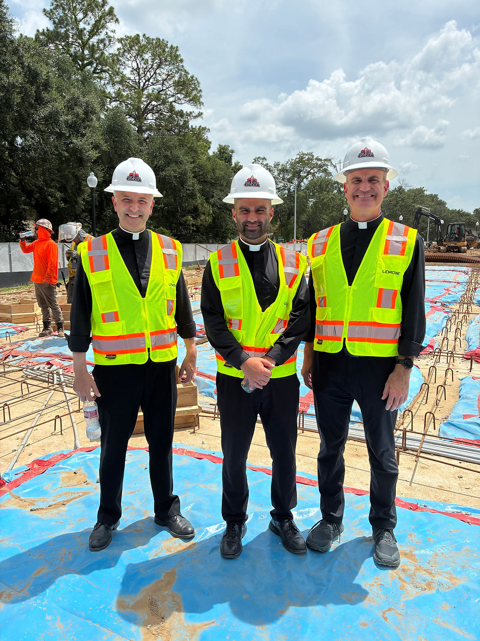 Fr. Aquinas Guilbeau, Fr. Nick Ware, and Fr. Bryce Sibley