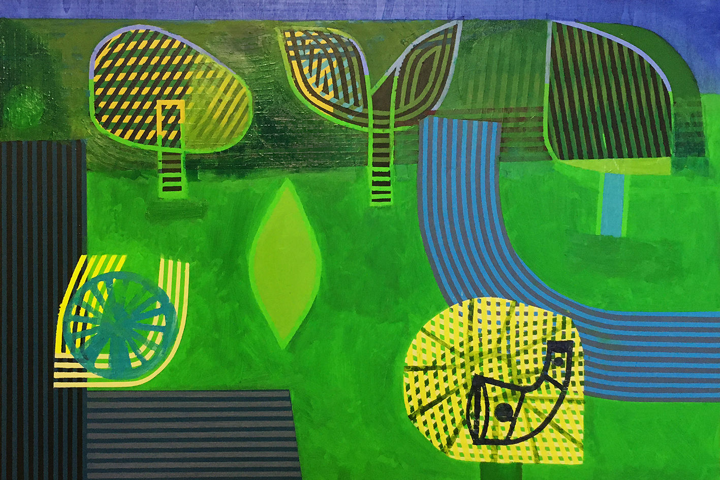 'Two Rivers, Bird in Tree' 2023