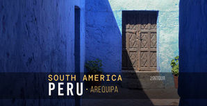 Arequipa (Perù) view of an alley of the Monasteiro de Santa Catalina