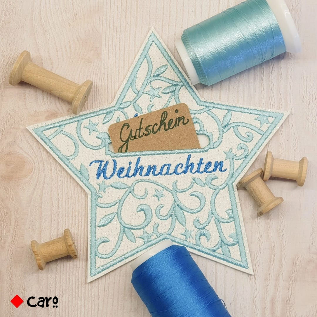 ITH Stern "frohe Weihnachten" für Geld- und Gutscheingeschenke