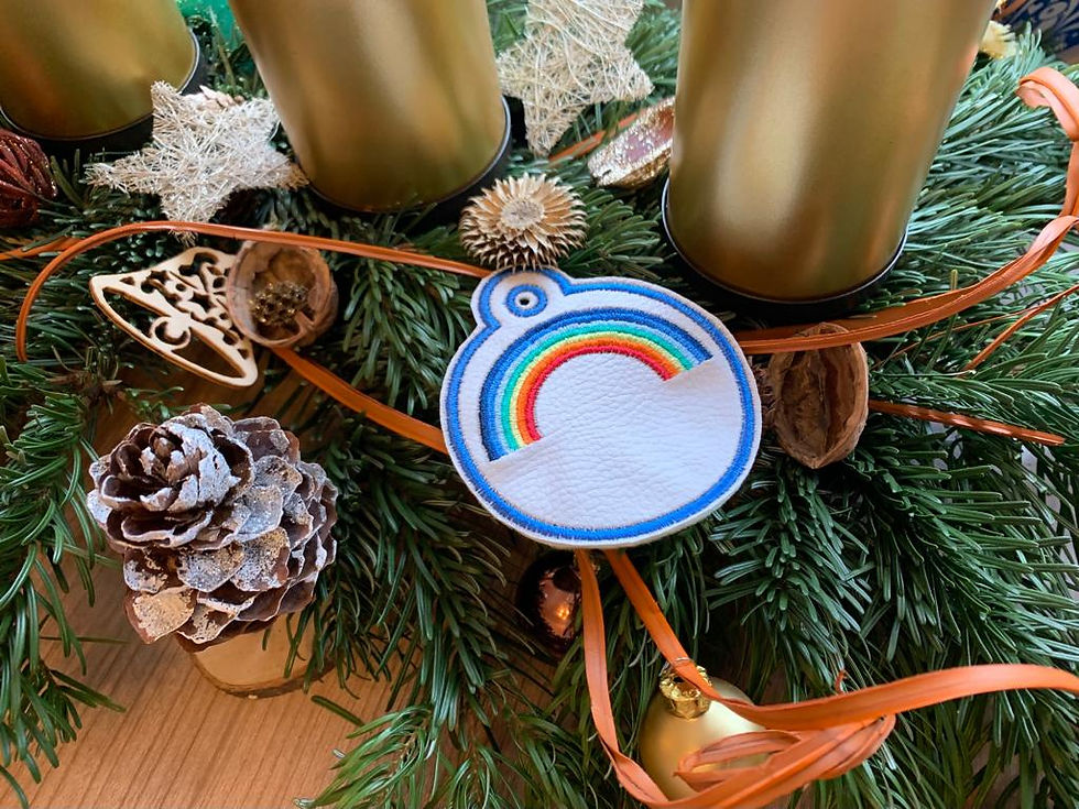 Miniaturbild: ITH Blanko Regenbogen Anhänger