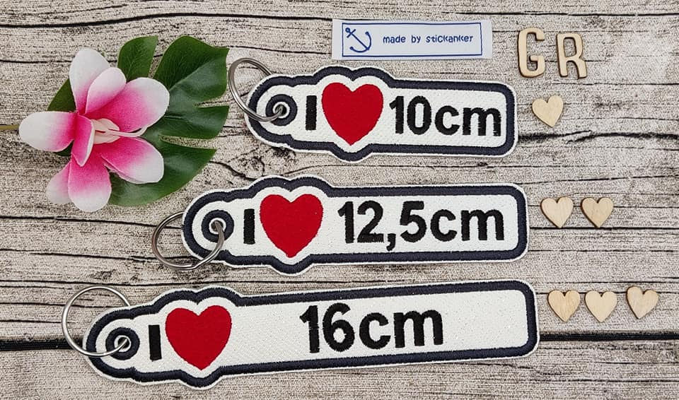 Miniaturbild: ITH "I LOVE .........."Blanko-Anhänger in 3 Größen