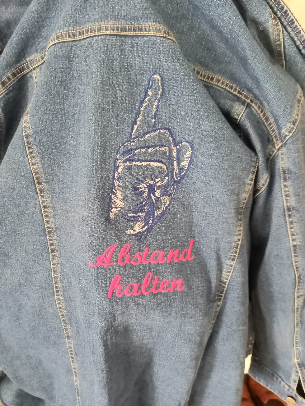 Miniaturbild: die mahnende Hand als Scribble