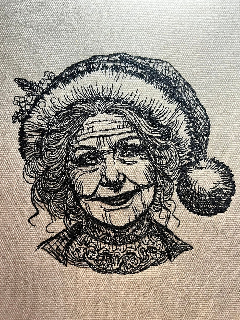 Miniaturbild: Weihnachtsfrau in Scribble