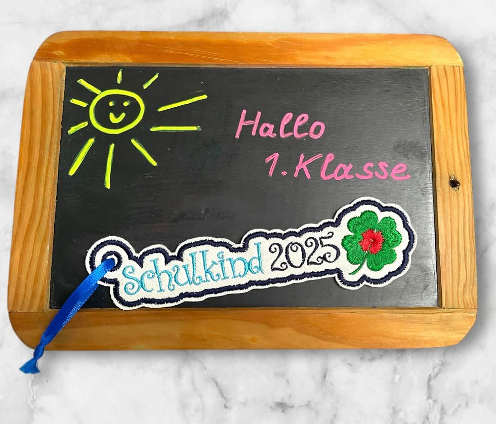 Miniaturbild: Stickdatei ITH "Schulkind 2025" Glücks-Anhaenger
