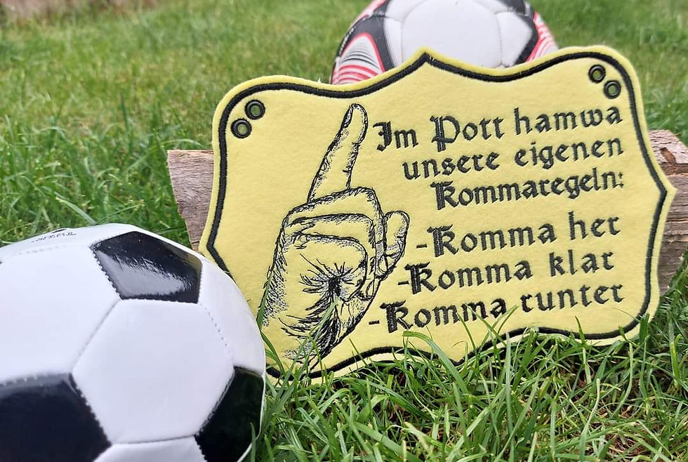Miniaturbild: ITH Tuerschild Kommaregeln im Pott