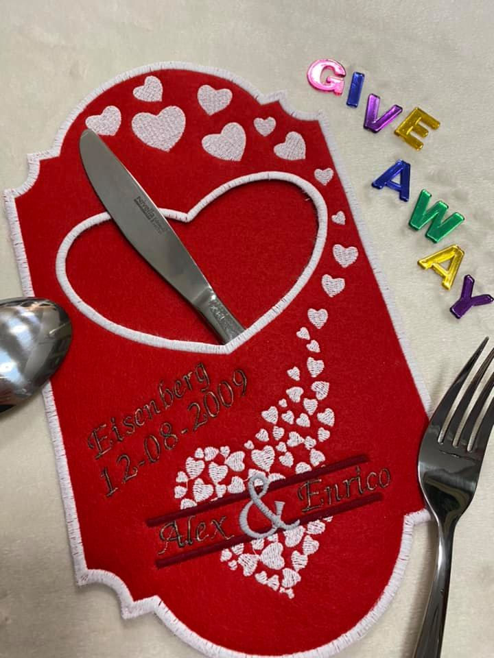 Miniaturbild: ITH Bestecktasche Valentinstag