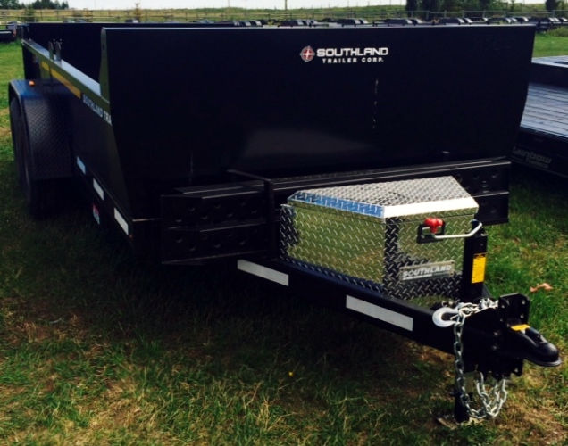 Thumbnail: New Southland 7x14 Dump Trailer 2x7k Axles